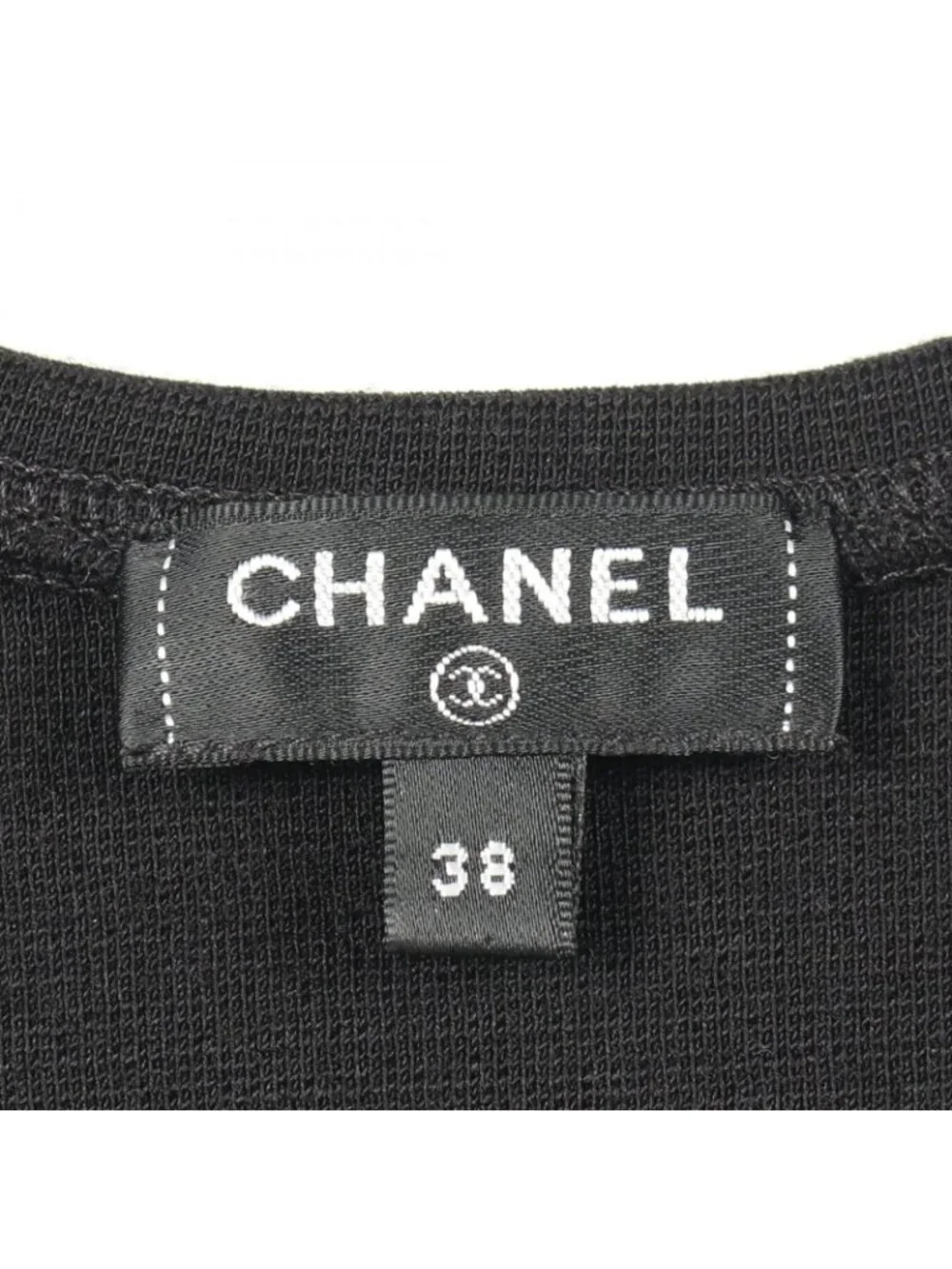 Chanel Tank Top CC Logo Camellia Wool